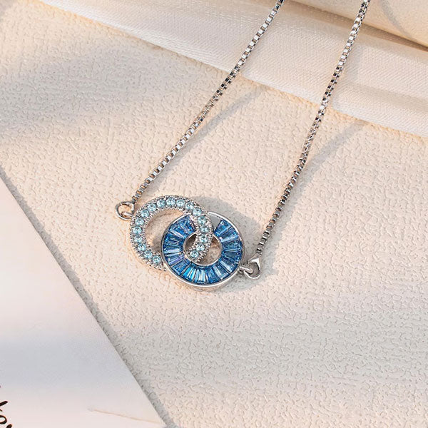 Customize  Birthstone Linking Circles Bracelets For Family Members Couples And Friends
