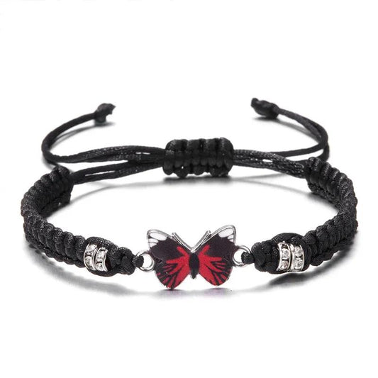 Fashion Adjustable String Butterfly Bracelets For Friends And Family Members