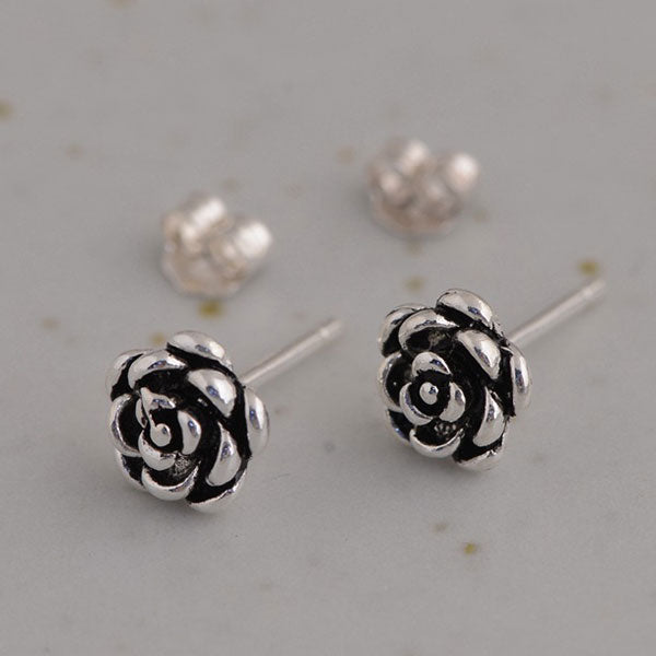 Fashion Flower Shape 925 Sterling Silver Earrings Price A Pair