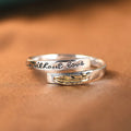 Neat And Clean 925 Sterling Silver Golden Leaf Ring