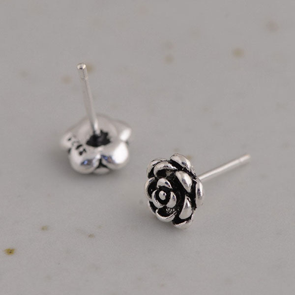 Fashion Flower Shape 925 Sterling Silver Earrings Price A Pair