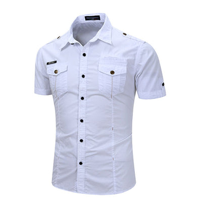 Classic Front Button Men's T-Shirt