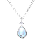 Fashion Moonstone 999 Sterling Silver Necklace