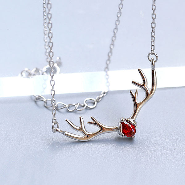 Cute 925 Sterling Silver Antler Shape Bracelet
