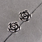 Fashion Flower Shape 925 Sterling Silver Earrings Price A Pair