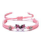 Fashion Adjustable String Butterfly Bracelets For Friends And Family Members