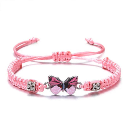 Fashion Adjustable String Butterfly Bracelets For Friends And Family Members
