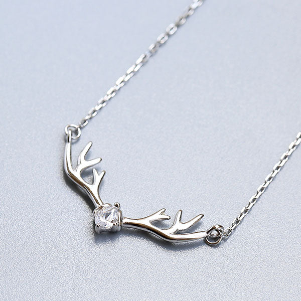 Cute 925 Sterling Silver Antler Shape Bracelet