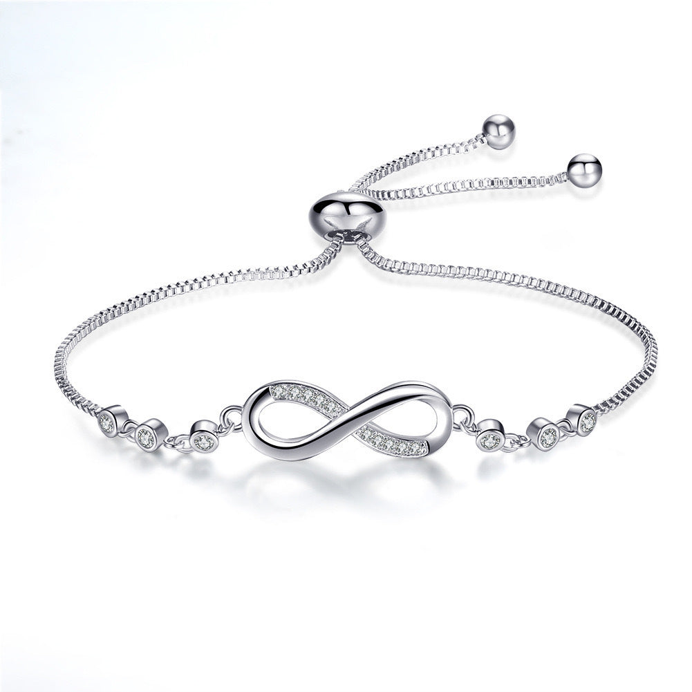 Fashion Eternal Love 925 Sterling Silver Bracelet