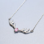 Cute 925 Sterling Silver Antler Shape Bracelet