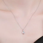 Fashion Moonstone 999 Sterling Silver Necklace