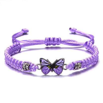 Fashion Adjustable String Butterfly Bracelets For Friends And Family Members