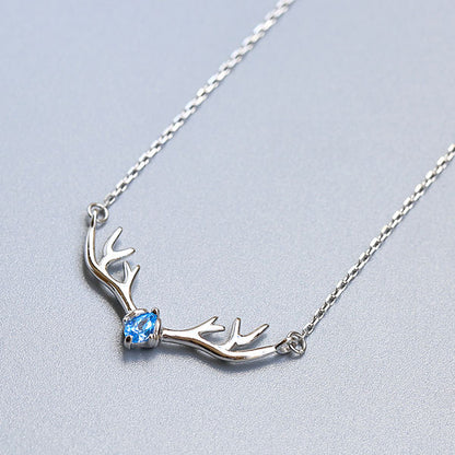 Cute 925 Sterling Silver Antler Shape Bracelet
