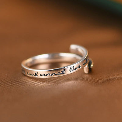 Neat And Clean 925 Sterling Silver Golden Leaf Ring