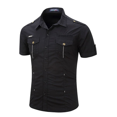 Classic Front Button Men's T-Shirt