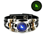 Fashion Blue Zodiac Sign Luminous Bracelet