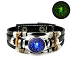 Fashion Blue Zodiac Sign Luminous Bracelet