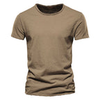 Classic Round Collar Men's T-Shirt