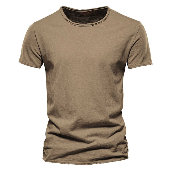 Classic Round Collar Men's T-Shirt