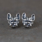 Fashion Dog Head Shape 925 Sterling Silver Earrings Price A Pair