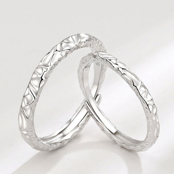 Sweet Candy 999 Sterling Silver Adjustable Ring For Couples