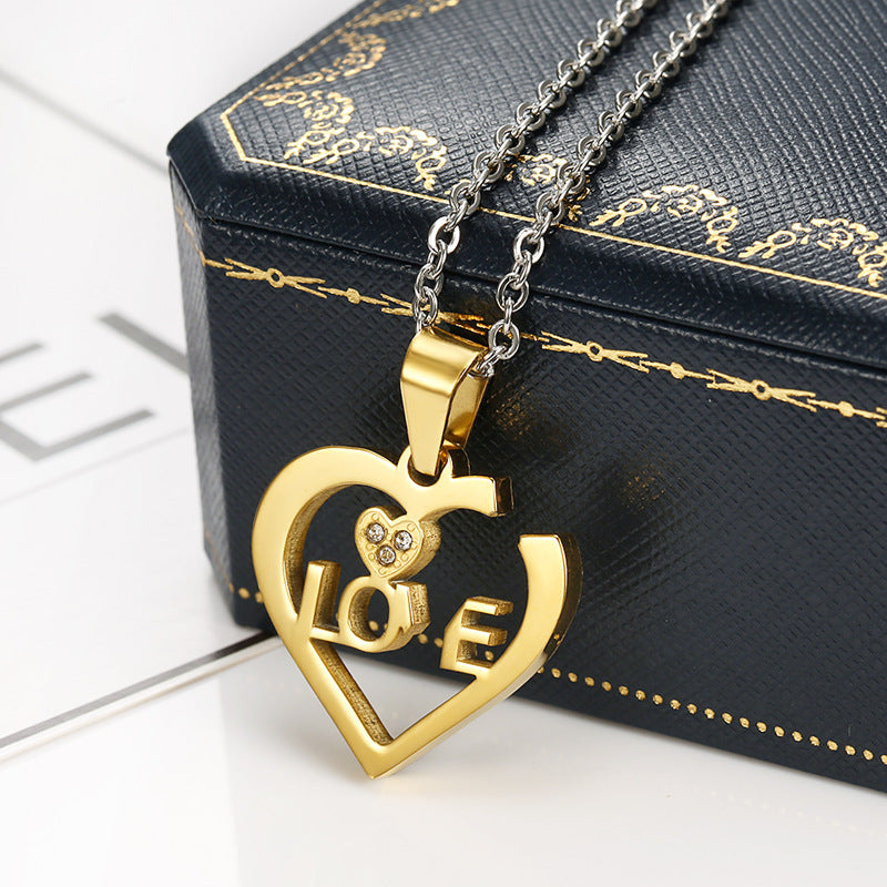 Love Letter Lock And Key Couple Necklaces (Price A Pair)