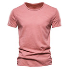 Classic Round Collar Men's T-Shirt