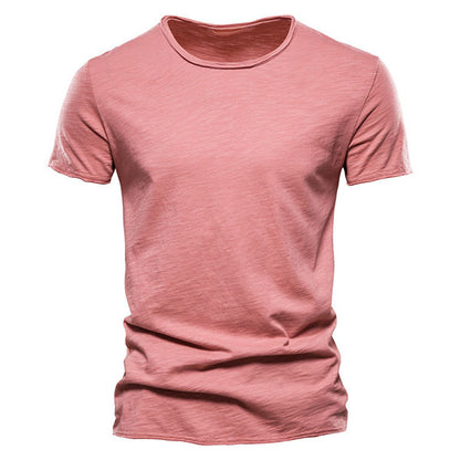 Classic Round Collar Men's T-Shirt