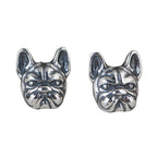 Fashion Dog Head Shape 925 Sterling Silver Earrings Price A Pair
