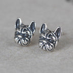 Fashion Dog Head Shape 925 Sterling Silver Earrings Price A Pair