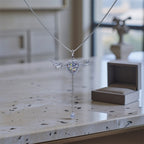 Angel Wing That Can Move Moissanite Diamond Necklace