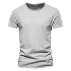 Classic Round Collar Men's T-Shirt