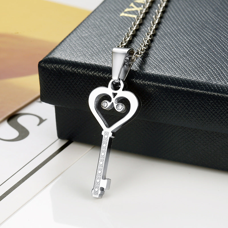 Love Letter Lock And Key Couple Necklaces (Price A Pair)
