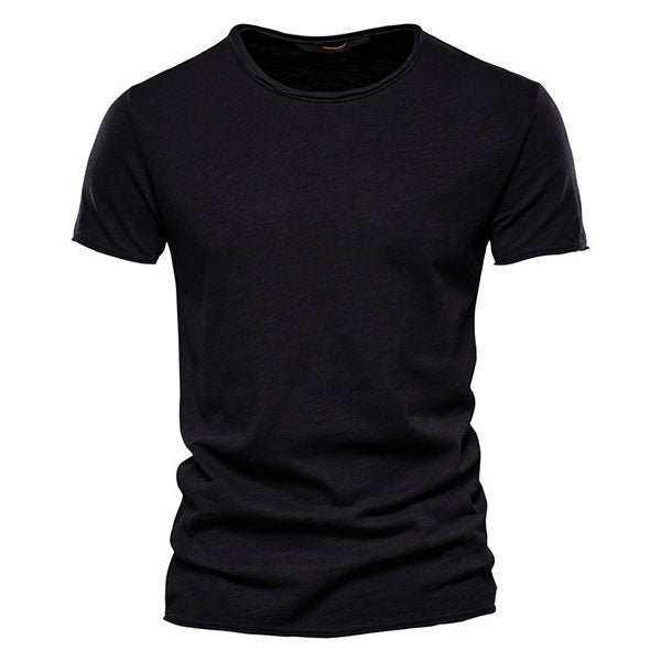 Classic Round Collar Men's T-Shirt