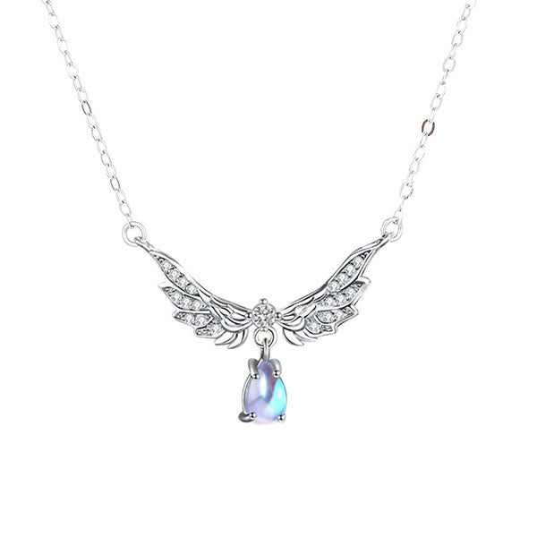 Beautiful Angel Wing Shape 999 Sterling Silver Necklace