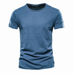 Classic Round Collar Men's T-Shirt