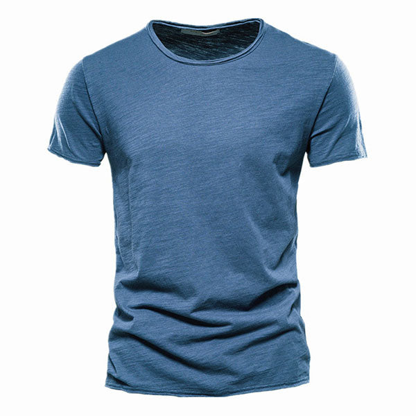 Classic Round Collar Men's T-Shirt