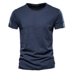 Classic Round Collar Men's T-Shirt