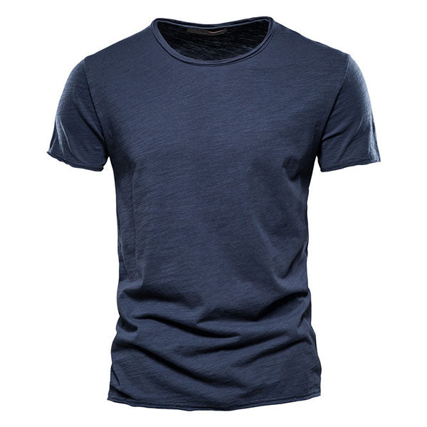 Classic Round Collar Men's T-Shirt