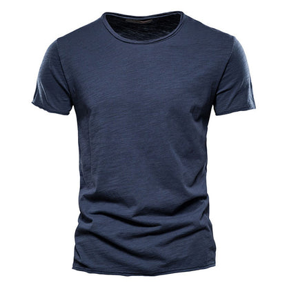 Classic Round Collar Men's T-Shirt