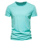 Classic Round Collar Men's T-Shirt