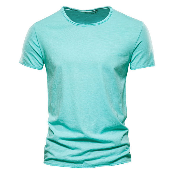 Classic Round Collar Men's T-Shirt