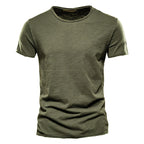 Classic Round Collar Men's T-Shirt
