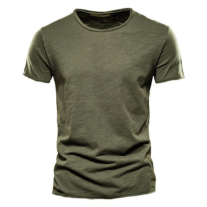 Classic Round Collar Men's T-Shirt