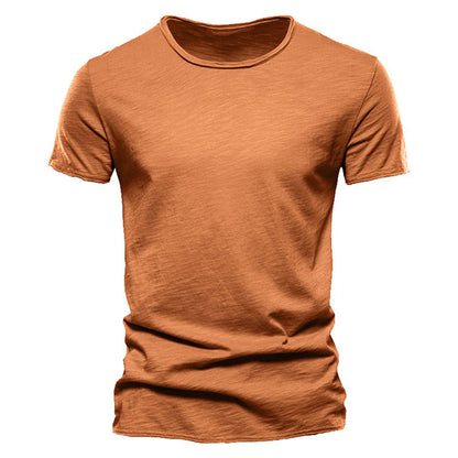 Classic Round Collar Men's T-Shirt