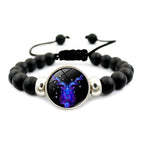 Fashion Charm Element Adjustable String Blue Zodiac Sign Luminous Bracelet