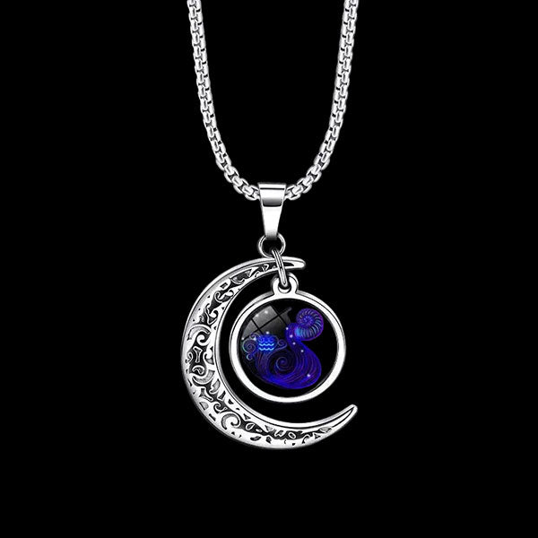 Fashion Zodiac Sign Unisex Necklace