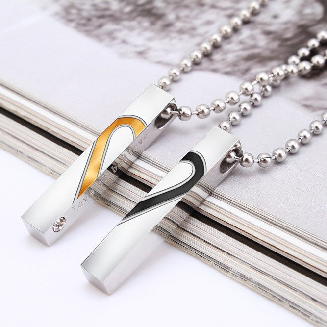 Love Is Believe Letter Couple Necklaces (Price A Pair) (Copy)