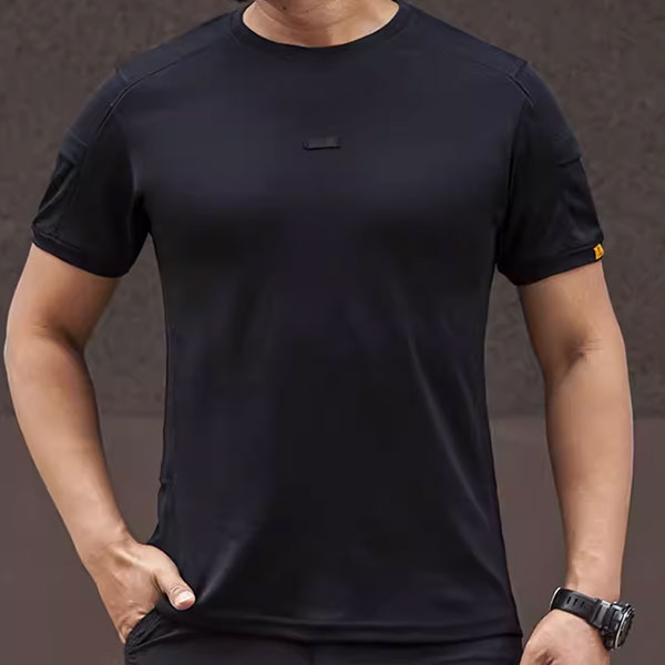 Men's Coolmax Material Round Collar Men's T-shirt