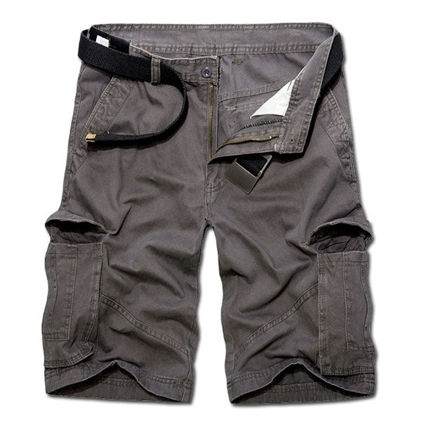 Fashion Solid Color Side Pocket Men's Short Pants Summer Wear